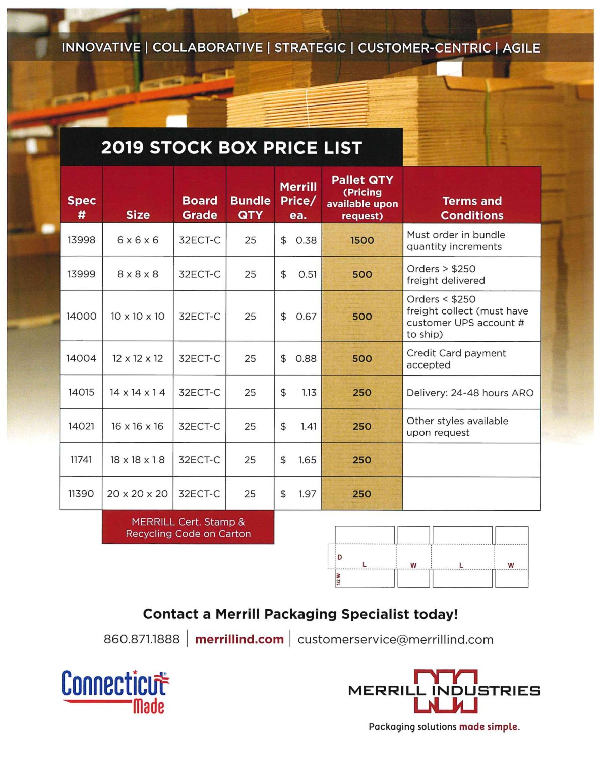 Stock Box Price List